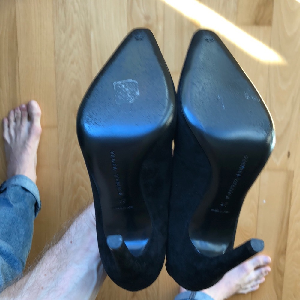 Bottega Veneta black suede flame runway heels - Picture 11 of 12